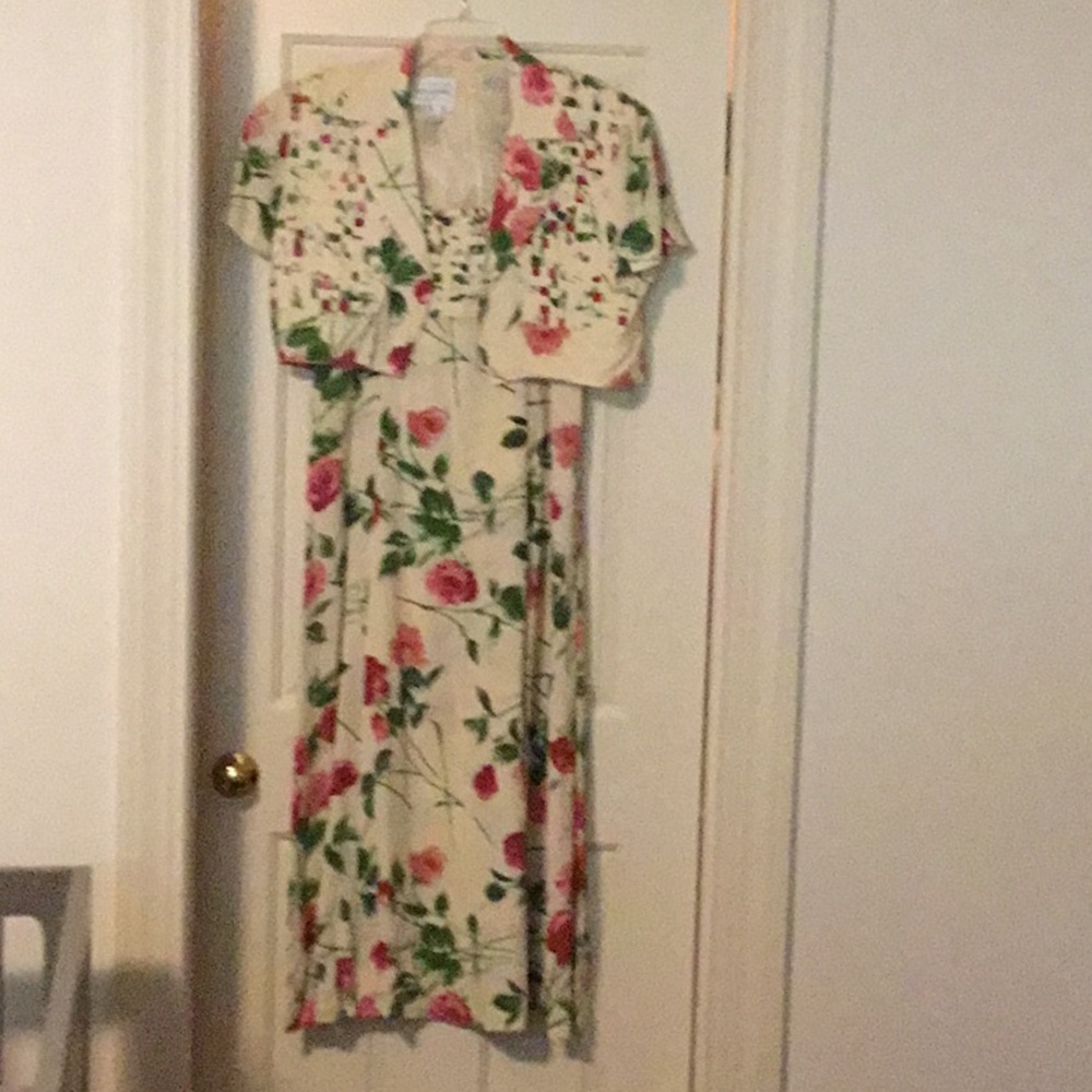 Floral jacket dress